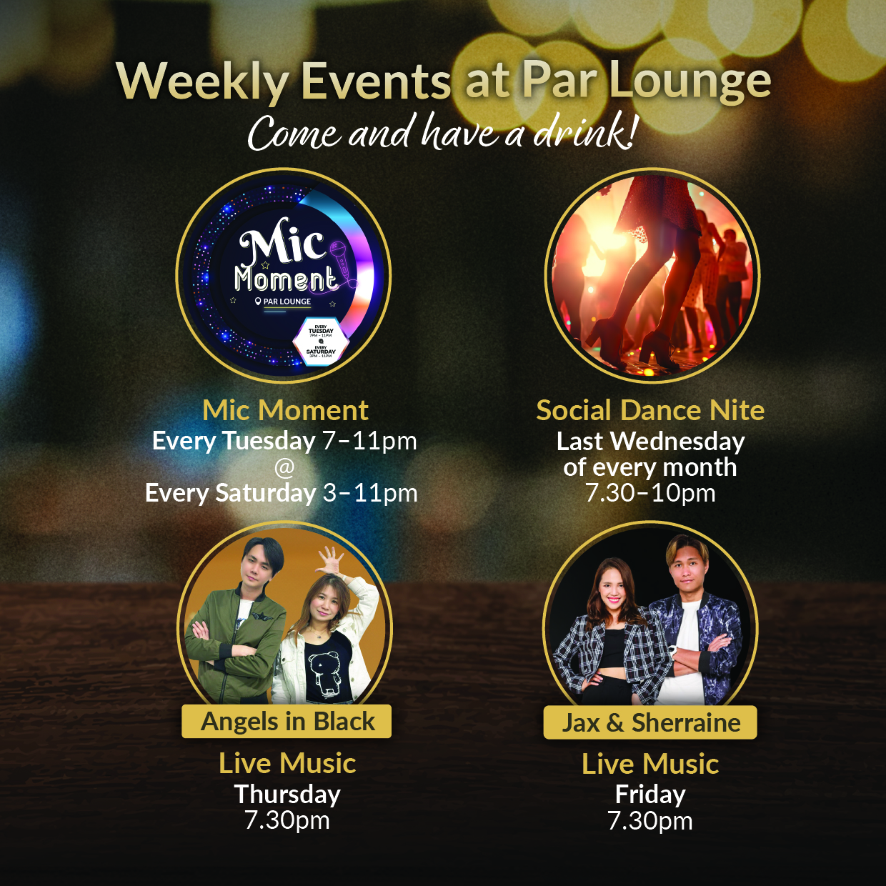 Par Lounge Weekly Events eDM - 9 Jun 2026
